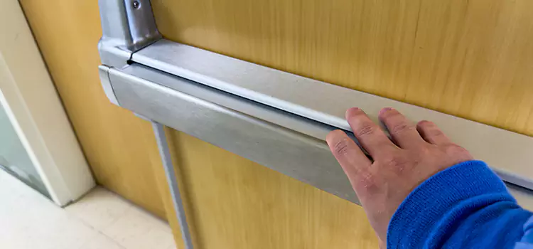 Installing a Push Bar on a Door Deer Park
